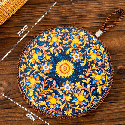 ✨🍲Hitzebeständige Matte aus Emaille-Keramik im Vintage-Stil