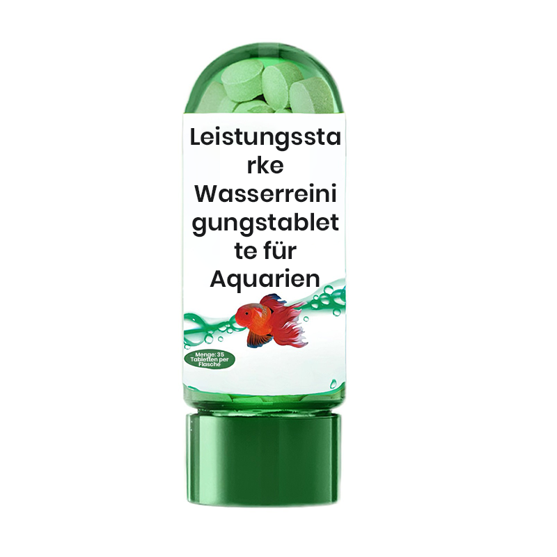 Leistungsstarke Wasserreinigungstablette für Aquarien