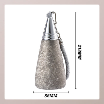 🔥2025 HOT SALE🔥 Titanium Portable Tapered Straw Isolierte Wasserflasche