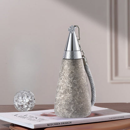 🔥2025 HOT SALE🔥 Titanium Portable Tapered Straw Isolierte Wasserflasche
