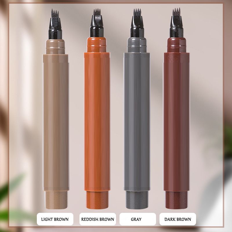 ✏️🔥 Neujahrsverkauf – KAUFE 1, ERHALTE 2 GRATIS! 🎉 4-in-1 Augenbrauenstift – Wasserdicht, Präzise & Natürlich Aussehend 💄📦