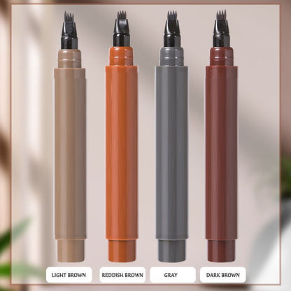 ✏️🔥 Neujahrsverkauf – KAUFE 1, ERHALTE 2 GRATIS! 🎉 4-in-1 Augenbrauenstift – Wasserdicht, Präzise & Natürlich Aussehend 💄📦
