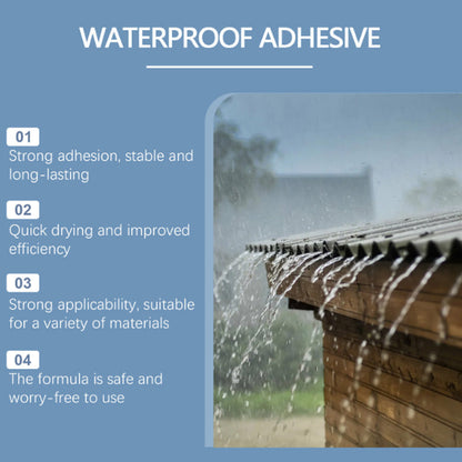 Vielseitiger, schnell trocknender, transparenter, wasserfester Klebstoff