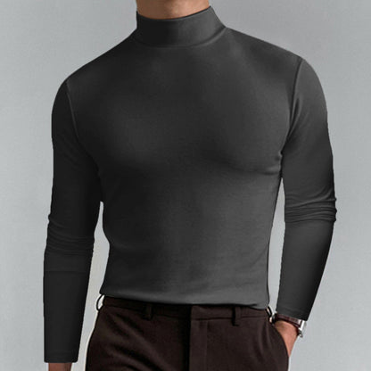 👕 Begrenzte Zeit 50% Rabatt🔥 🎁【Geschenk-Empfehlung】Hochgeschlossenes Herren-T-Shirt mit langen Ärmeln und schmaler Passform🏃‍♂️📦