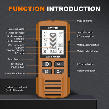 💥Begrenzte Zeit 55% Rabatt🔥Multifunktionaler Handheld Metall und Wand Detektor