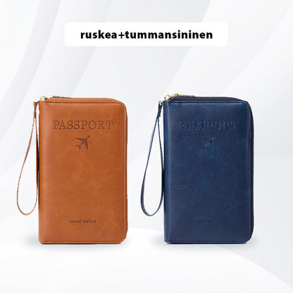 High-quality multifunctional passport holder made of PU leather