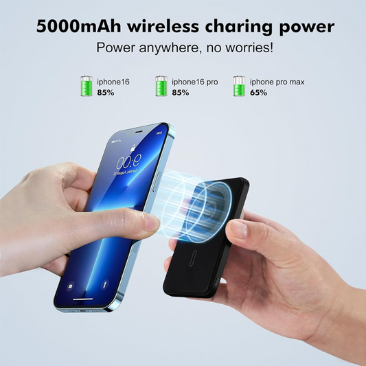 ⚡📱Magnetisches tragbares kabelloses Ladegerät mit LED-Anzeige