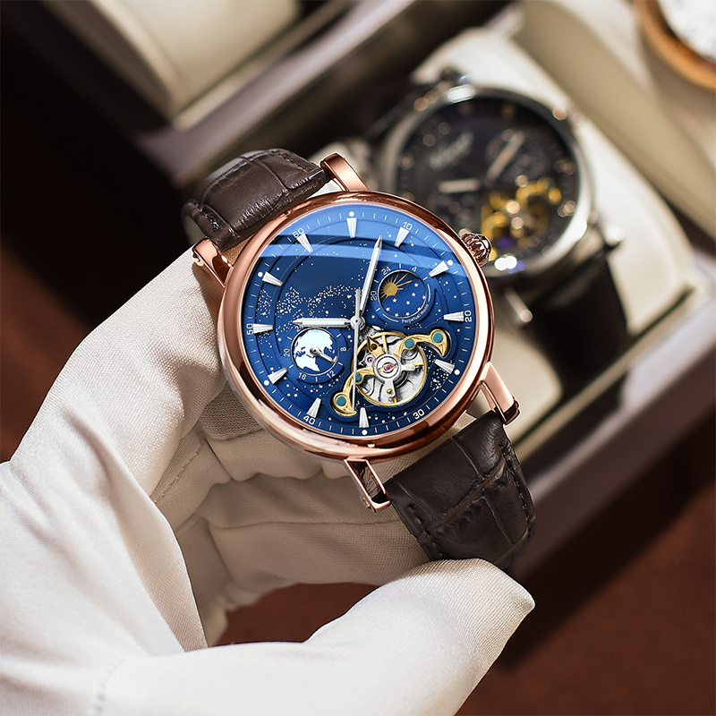 💎Men's Luxury Automatic Luminous Starry Sky Watch⌚