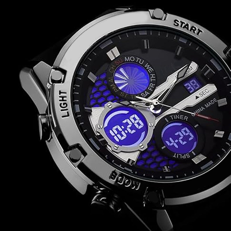 Multifunktionelle wasserdichte Herrenuhr mit Leuchtmasse