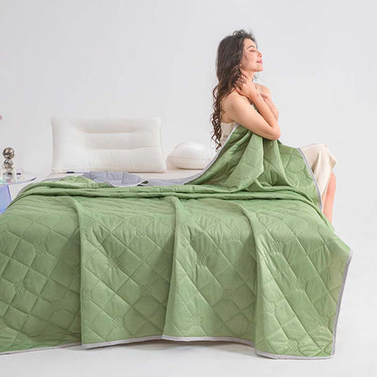 ❄️Breathable Bedruckte waschbare Sommer Kühlung Comforter💤Kein Pilling, bequem und atmungsaktiv, antibakteriell