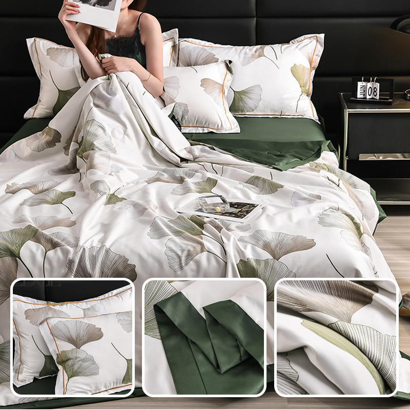 🔥Sommerlimitiertes Angebot 57% Rabatt🌸Kühlendes atmungsaktives Blumenbettlaken (4-teiliges Set)