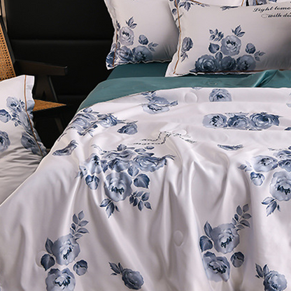 🔥Sommerlimitiertes Angebot 57% Rabatt🌸Kühlendes atmungsaktives Blumenbettlaken (4-teiliges Set)