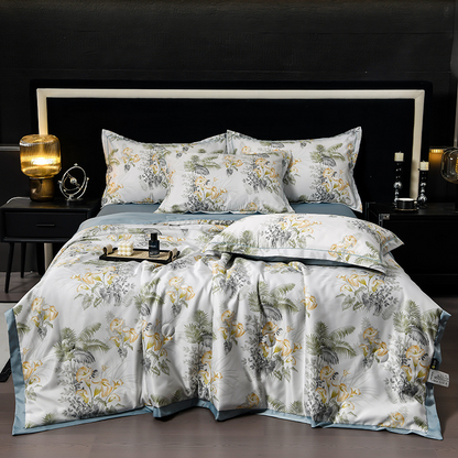 🔥Sommerlimitiertes Angebot 57% Rabatt🌸Kühlendes atmungsaktives Blumenbettlaken (4-teiliges Set)