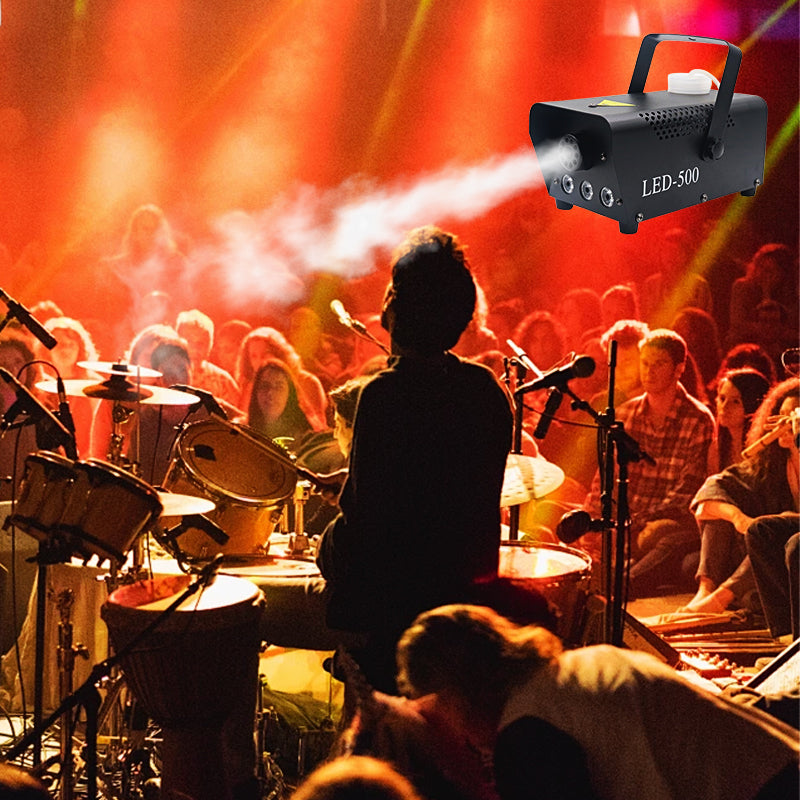 Portable Fog Machine with LED Lights & Remote Control