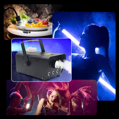 Portable Fog Machine with LED Lights & Remote Control