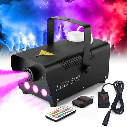 Portable Fog Machine with LED Lights & Remote Control