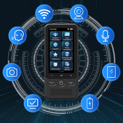 📢📢54 % Rabatt!! ⏰📲2-in-1 Übersetzungsgerät für unterwegs – Echtzeitübersetzung,🌍138 Offline-Sprachen, 🔋Ultra-Lange Akkulaufzeit | Perfekt für Globetrotter✈️