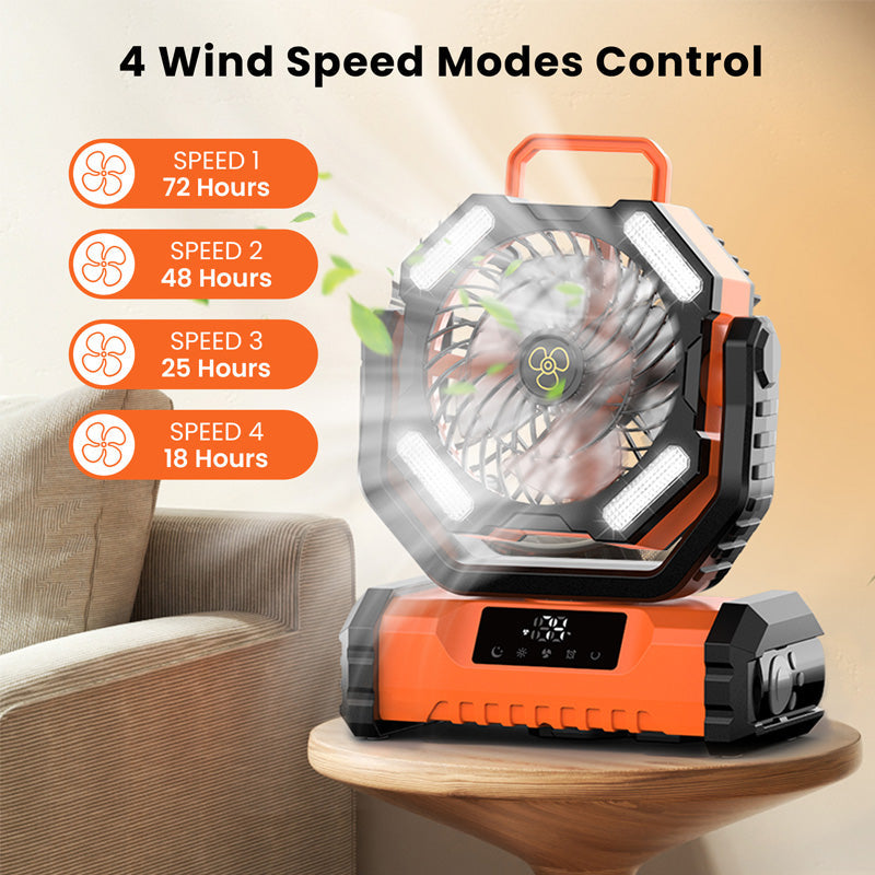 🔥Hot Sale 50% OFF🎁Tragbarer oszillierender Ventilator mit Fernbedienung