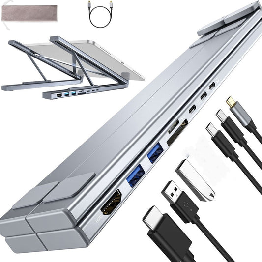 🖥️Neu eingetroffen – Sonderangebot – 15 % Rabatt!⚡USB-C-Dockingstation und Laptop-Ständer mit 4K-HDMI