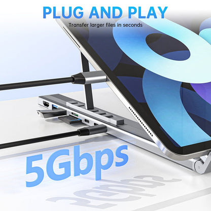 🖥️Neu eingetroffen – Sonderangebot – 15 % Rabatt!⚡USB-C-Dockingstation und Laptop-Ständer mit 4K-HDMI