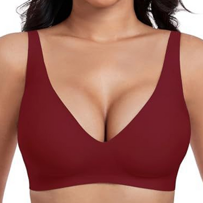 🍃Summer Hot Sale 55% OFF⏰Deep V Plunge Push-up Wirefree Seamless Jelly Bra