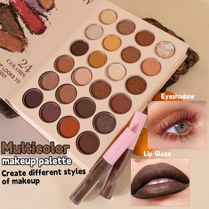 🏆 24-Color Eyeshadow Palette - 5-Layer Book-Style Makeup Palette with 67 Pro Shades