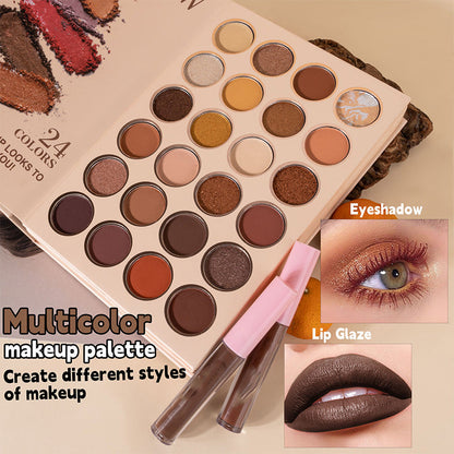 🏆 24-Color Eyeshadow Palette - 5-Layer Book-Style Makeup Palette with 67 Pro Shades