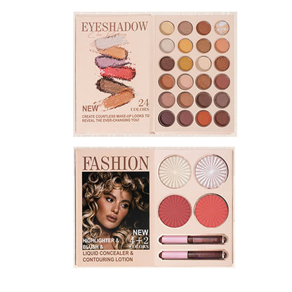 🏆 24-Color Eyeshadow Palette - 5-Layer Book-Style Makeup Palette with 67 Pro Shades