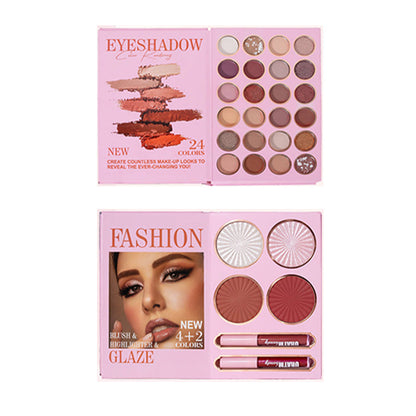 🏆 24-Color Eyeshadow Palette - 5-Layer Book-Style Makeup Palette with 67 Pro Shades