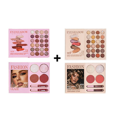 🏆 24-Color Eyeshadow Palette - 5-Layer Book-Style Makeup Palette with 67 Pro Shades