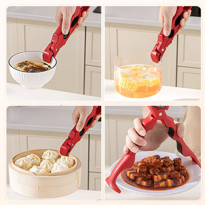 🍽️ 50% RABATT HEISSER VERKAUF! ✨ 3-in-1 Silikon-Schüssel- und Tellerklemme - Spülmaschinenfest & Hitze-beständig bis 230°C für Sicheren Transport von Mahlzeiten 🍱🔒