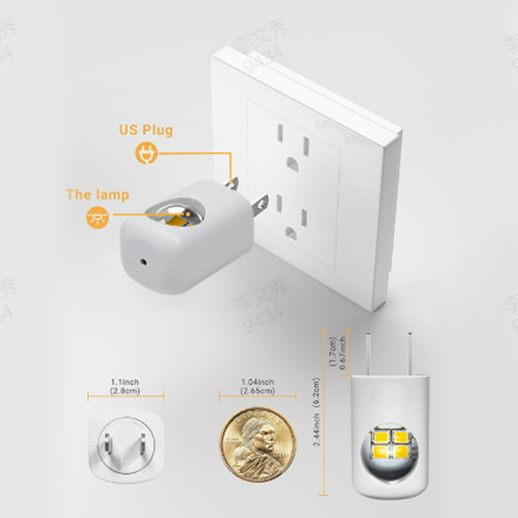 📢📢Letzte 3 Stunden: Großverkauf⏰⏰Intelligentes LED-Wandnachtlicht mit automatischem Dimmer