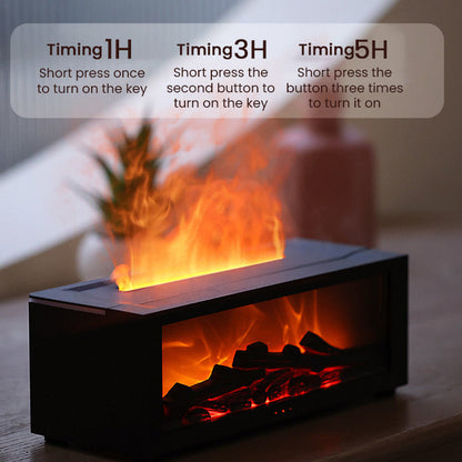 🔥 60 % RABATT – LETZTER TAG! 💦 Luftbefeuchter mit Kaminfeuer-Effekt – 7 LED-Farben und Fernbedienung, beruhigende Atmosphäre für Zuhause/Büro 🌙📦