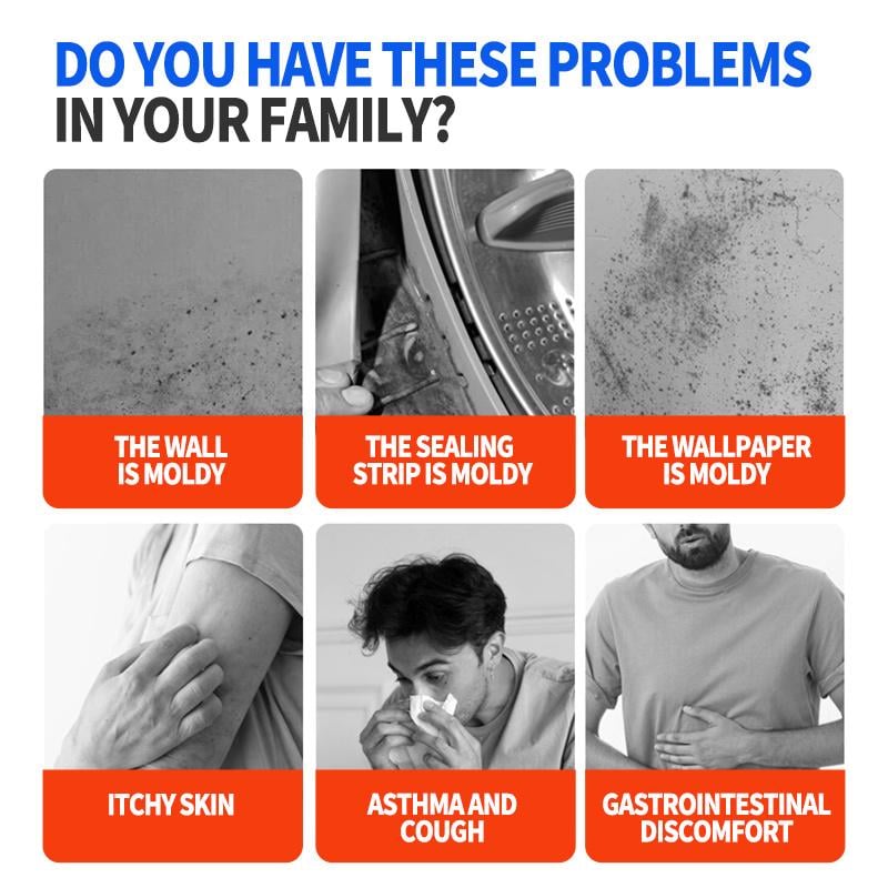 🔥 KAUFEN 2 ERHALTEN 3! 🏡 Schimmelentferner Spray - Beseitigt Schimmel und Verfärbungen sofort auf Fliesen, Fugen und Wänden mit Langzeitwirkung ✨🚿