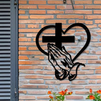 Metallkreuz Wanddeko – Symbol des Glaubens, der Liebe und der ewigen Gnade