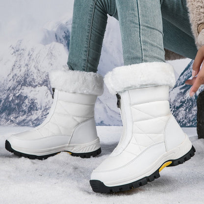 🔥Solange der Vorrat reicht 50 % Rabatt!🎉Rutschfeste, warme Schneestiefel mit Reißverschluss für Damen