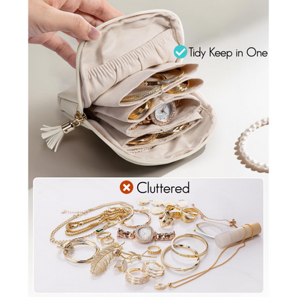 🏆✨Zweites Produkt zum halben Preis!🔥Mini Travel Schmucktasche mit Reißverschluss