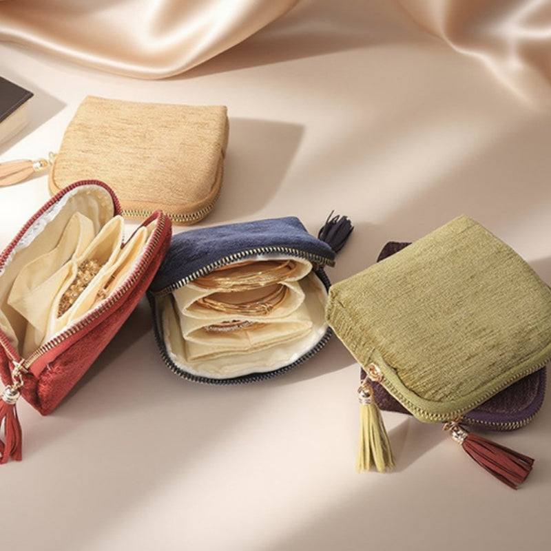 🏆✨Zweites Produkt zum halben Preis!🔥Mini Travel Schmucktasche mit Reißverschluss