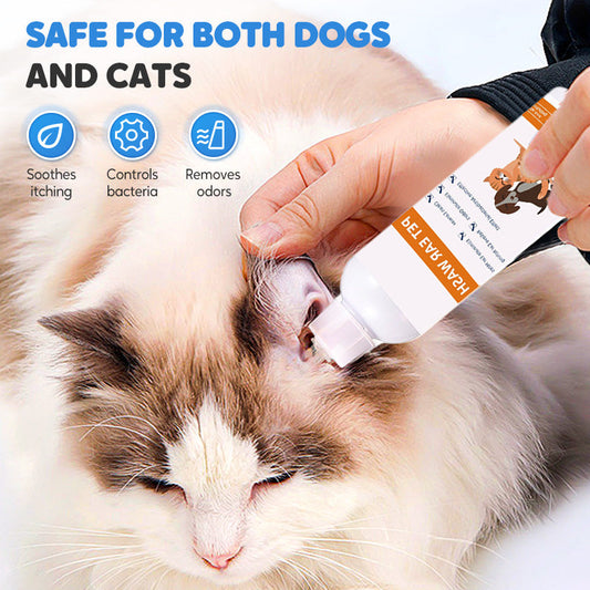 🐾 2 KAUFEN, 1 GRATIS! ✨ Ohrenreiniger für Haustiere – Sanfte Formel mit beruhigender Aloe für Hunde und Katzen, beugt Infektionen und Gerüchen vor 🌿👂