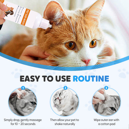 🐾 2 KAUFEN, 1 GRATIS! ✨ Ohrenreiniger für Haustiere – Sanfte Formel mit beruhigender Aloe für Hunde und Katzen, beugt Infektionen und Gerüchen vor 🌿👂