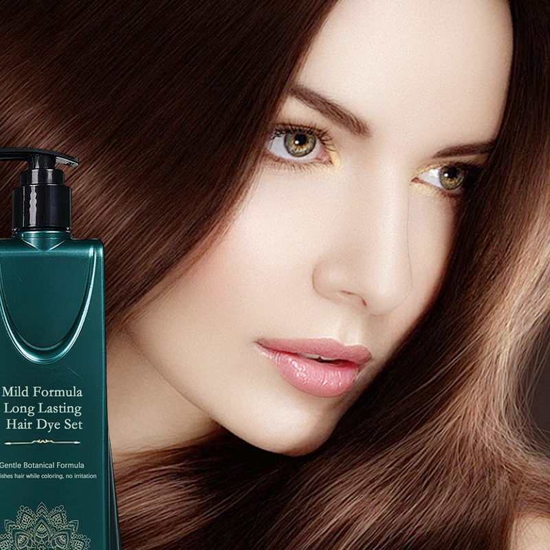 💇‍♀️ KAUFE 2, ERHALTE 1 GRATIS! 🌈 Langzeit-Haarfarben-Set - Graue Haare abdecken ohne Kopfhautschäden ✨🧴