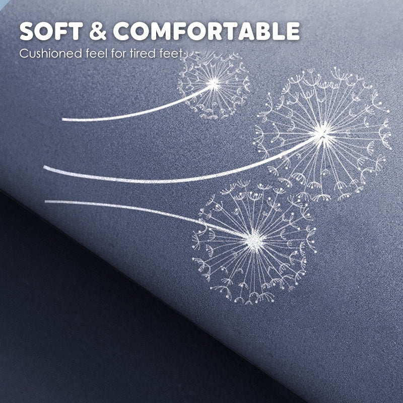 🌲Weihnachtsdeal: 3D-Floral-Garn Bodenmatte - Saugstark & Rutschfest