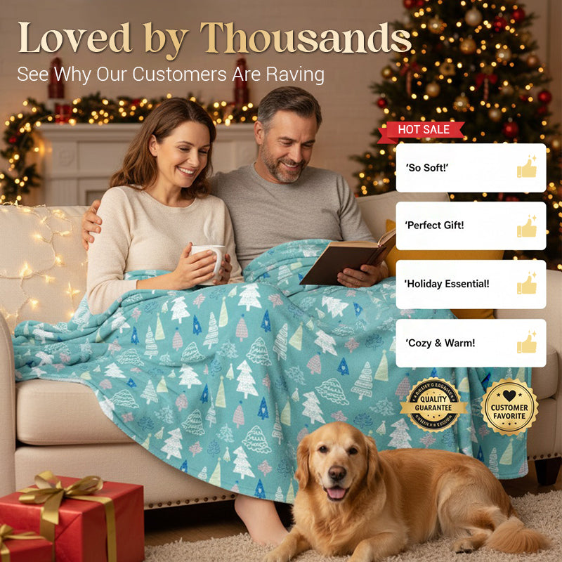 Cozy Christmas Throw Blanket