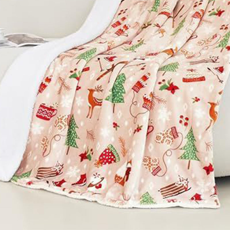 Cozy Christmas Throw Blanket