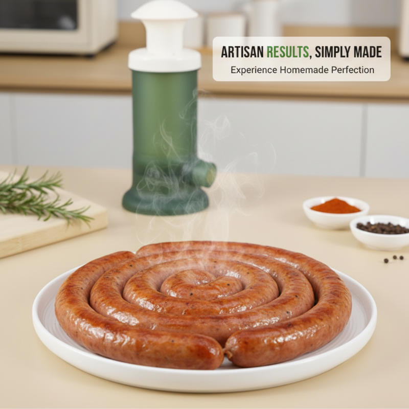 ⏰🎅Weihnachts-Sonderangebot: 50 % Rabatt🎁🌭 Manuelle Wurstfüllmaschine für den Haushalt✨