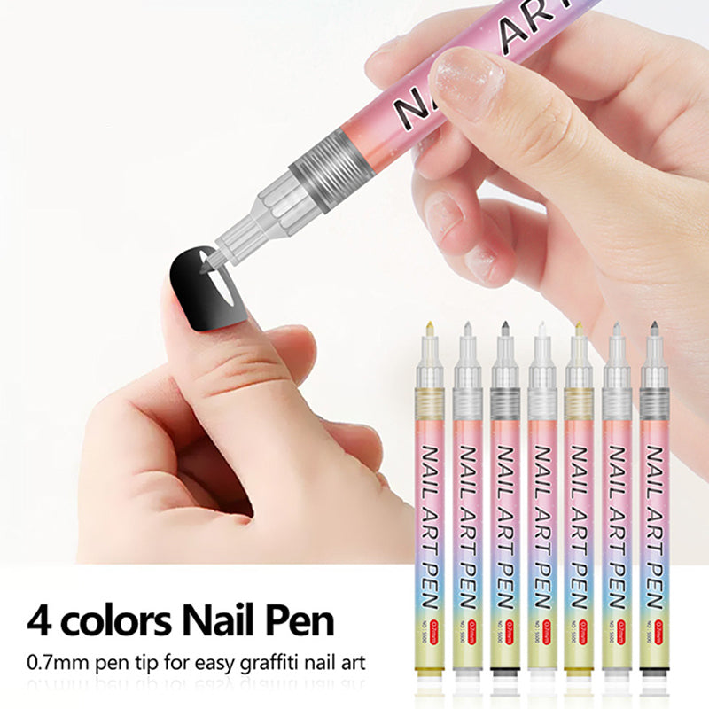 🎁Weihnachtsgeschenk🎄12-farbiger Profi-Nagellackstift-Set