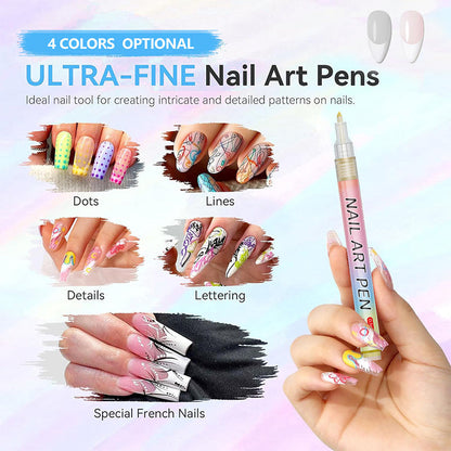 🎁Weihnachtsgeschenk🎄12-farbiger Profi-Nagellackstift-Set