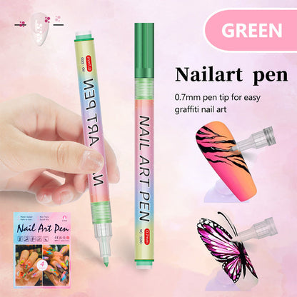 🎁Weihnachtsgeschenk🎄12-farbiger Profi-Nagellackstift-Set