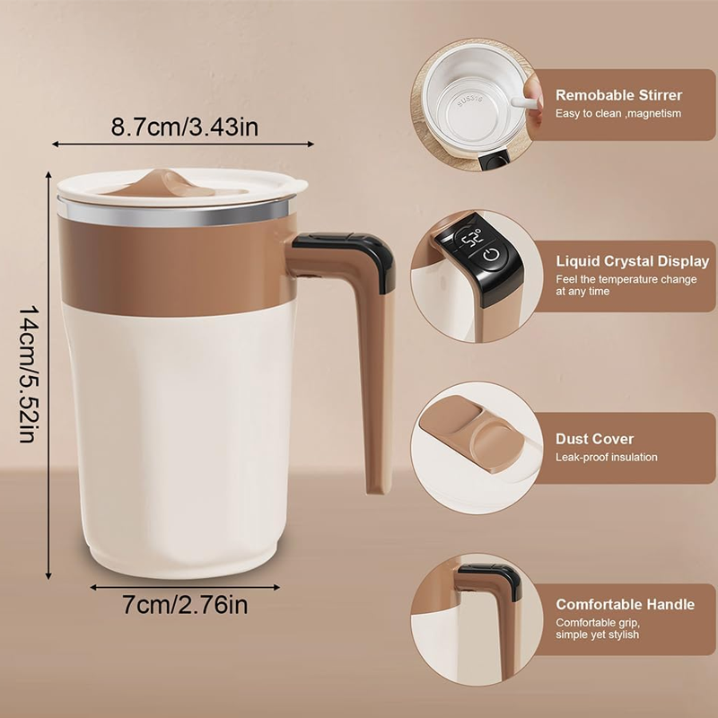 🔥50 % Rabatt☕ Intelligente Magnetrühr- & Kühlbecher – Perfekte Getränke-Konsistenz & Temperatur jederzeit!