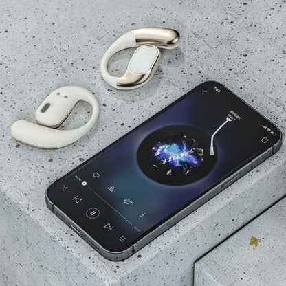 🎧 JETZT 50 % RABATT! ⚡ Kabellose Open-Ear-Kopfhörer – Leicht, klarer Klang und sicher für den Einsatz im Freien 🏃‍♂️✨